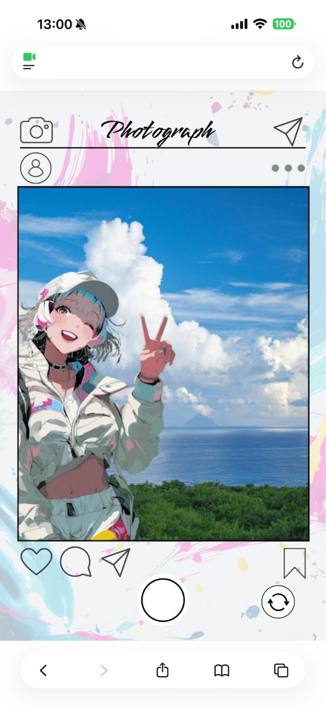 フォトフレーム演出プレビュー